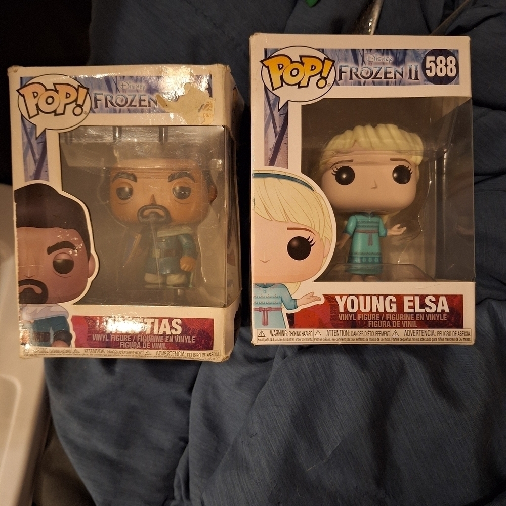 Young Elsa and Mattias Frozen II Funko Pop Figures